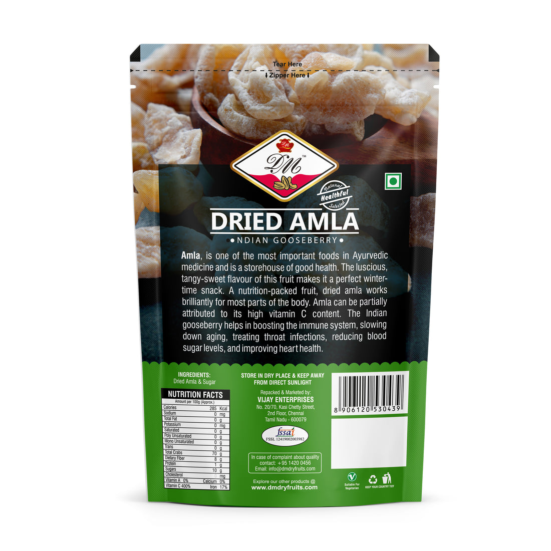 Dried Amla (Sweet) - 200 g