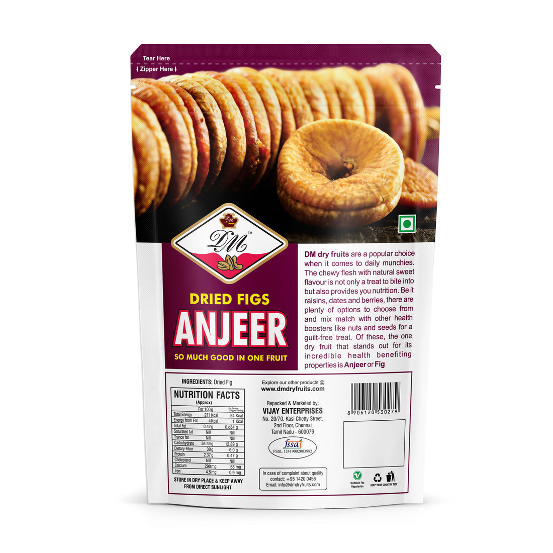 Anjeer (Dried Figs) - 200 g