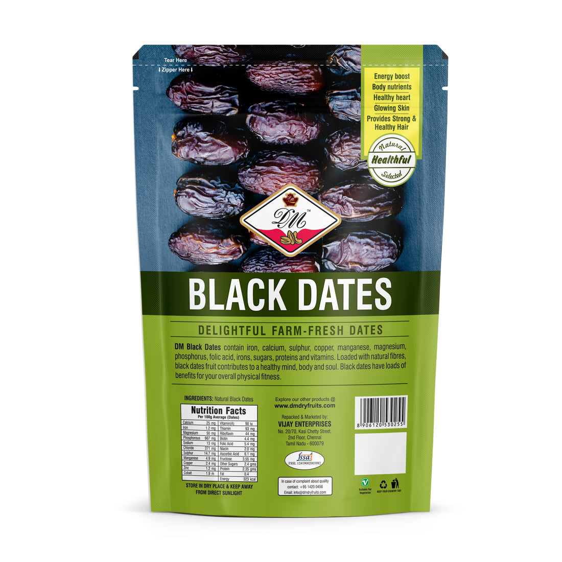 Black Dates - 400 g