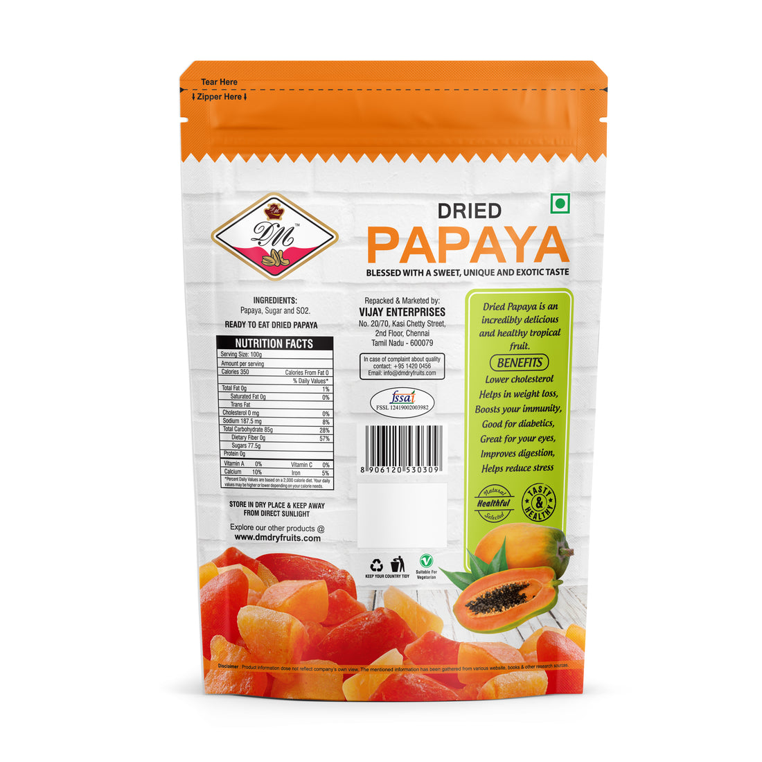 Dried Papaya - 200 g